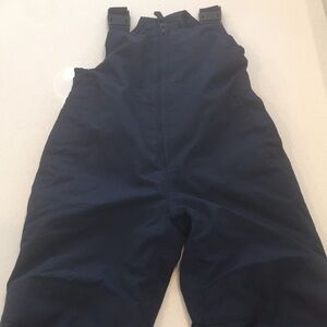Lands' End Navy Snow Bib Overalls